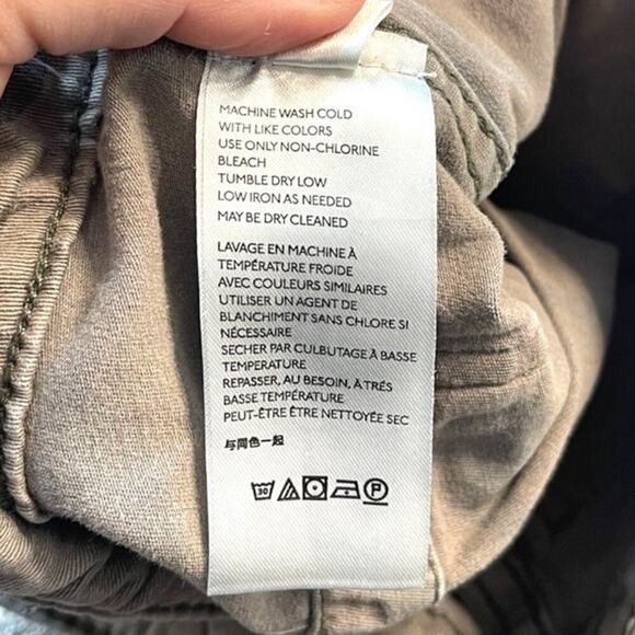 Anthropologie Women's Mavis Mid-rise Utility Pants Size 27 Camo Embroidered Boho - Picture 12 of 13